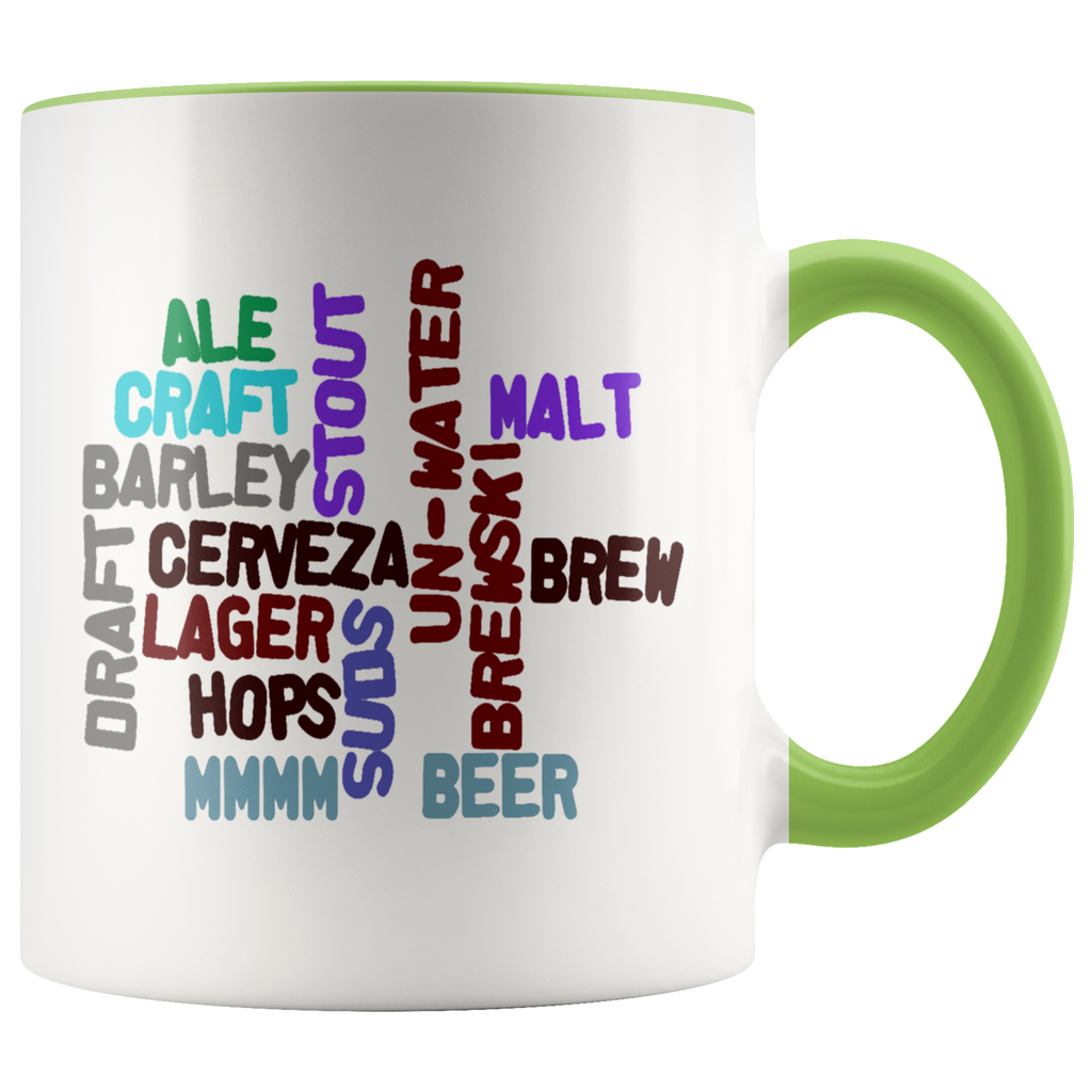 Beer Words Word Art Coffee Mug