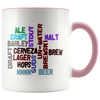 Beer Words Word Art Coffee Mug