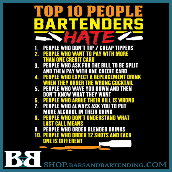 10 People Bartenders Hate Black Mug