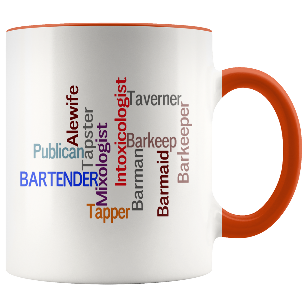Ways to Say Bartender Word Art Coffee Mug
