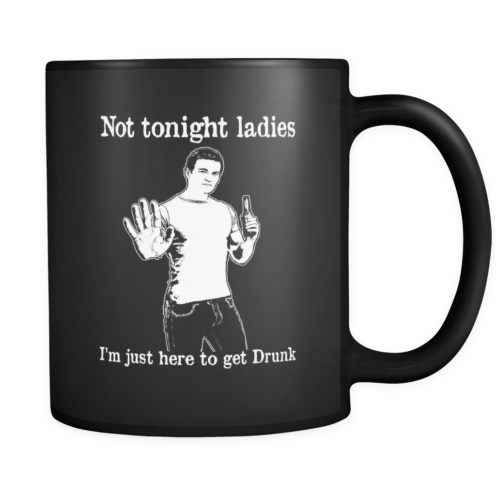 Not Tonight Ladies Black Mug