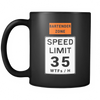 Bartender Zone Speed Limit Black Coffee Mug