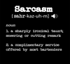 Sarcasm Definition a Complimentary Service Long Sleeve Shirt