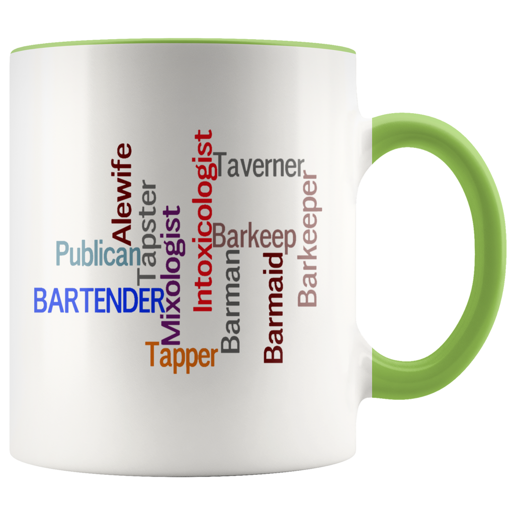 Ways to Say Bartender Word Art Coffee Mug